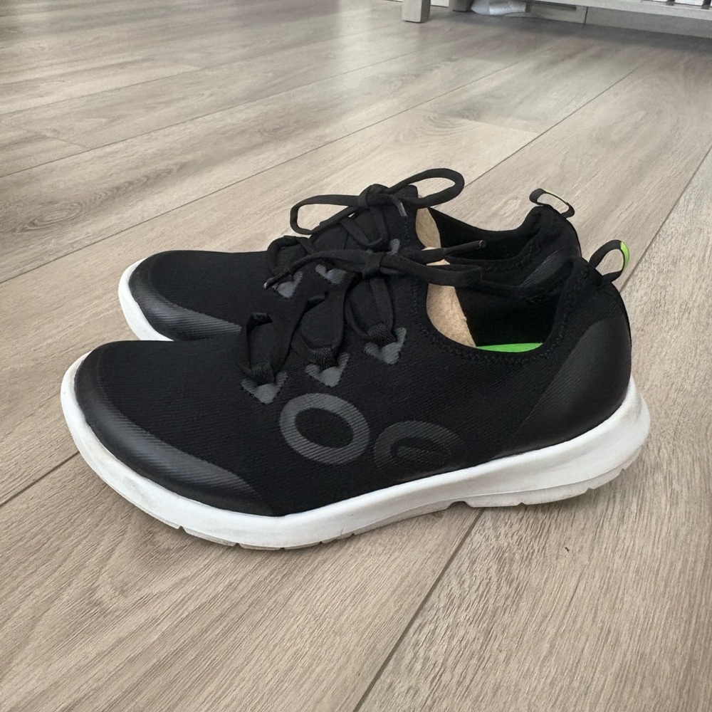 Oofos OOmg Sport LS Low Mens sz 43/10 Black Lace Up Recovery Shoes